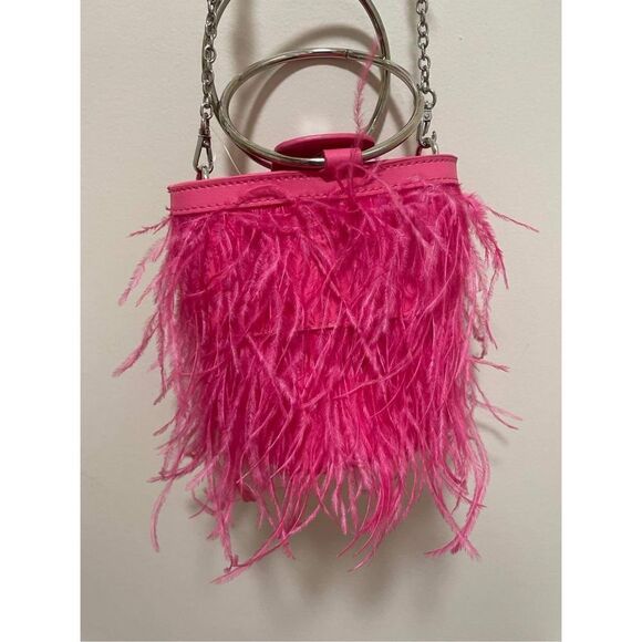 New Free  People Crest Feather Clutch new - Picture 8 of 10